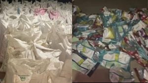 ambikapur news: मंडी में एक्सपायरी धान खपाने की साजिश नाकाम, 3.72 लाख का माल जब्त