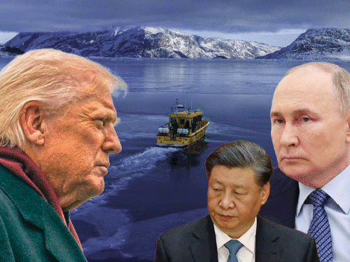ग्रीनलैंड क्यों बना दुनिया का नया हॉटस्पॉट:आर्कटिक की बर्फ पिघलने से हमले का खतरा बढ़ा; लाखों टन खनिज पर ट्रम्प पुतिन जिनपिंग की नजर