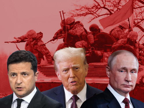 यूक्रेन, रूस और अमेरिका के बीच आज त्रिपक्षीय बातचीत होगी:पहली बार एक साथ बैठक करेंगे; ट्रम्प बोले समझौता नहीं किया तो पुतिन और जेलेंस्की मूर्ख