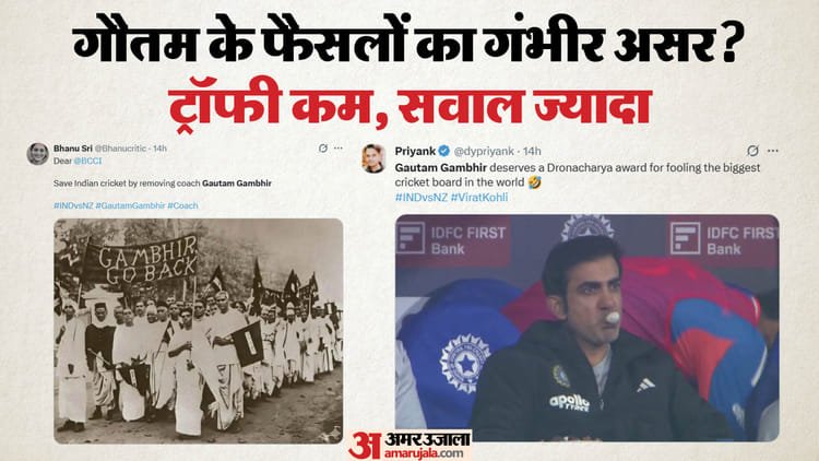 ind vs nz: न्यूजीलैंड से हार पर भड़के फैंस, कोच गंभीर पर निकला गुस्सा; पूछा किन उपलब्धियों की बात कर रहे थे?