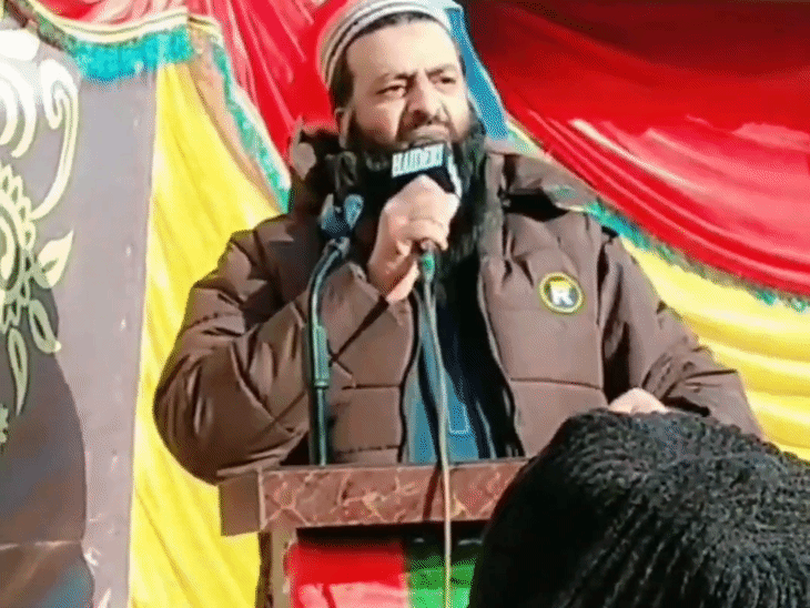 लश्कर के आतंकी की हिंदुओं का गला काटने की धमकी:वायरल वीडियो में कहा कश्मीर को आजादी भीख मांगने से नहीं, जिहाद से मिलेगी