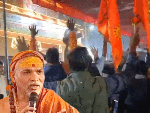 अविमुक्तेश्वरानंद के शिविर में घुसने की कोशिश, धक्का मुक्की:आई लव बुलडोजर... cm योगी जिंदाबाद के नारे लगे; शिष्य बोले शंकराचार्य की जान को खतरा