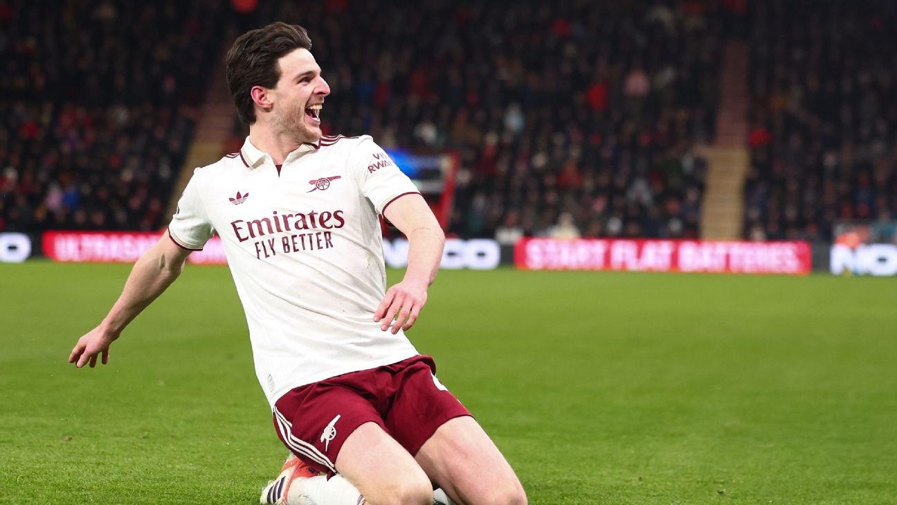 arsenal's declan rice one of the best in the world arteta