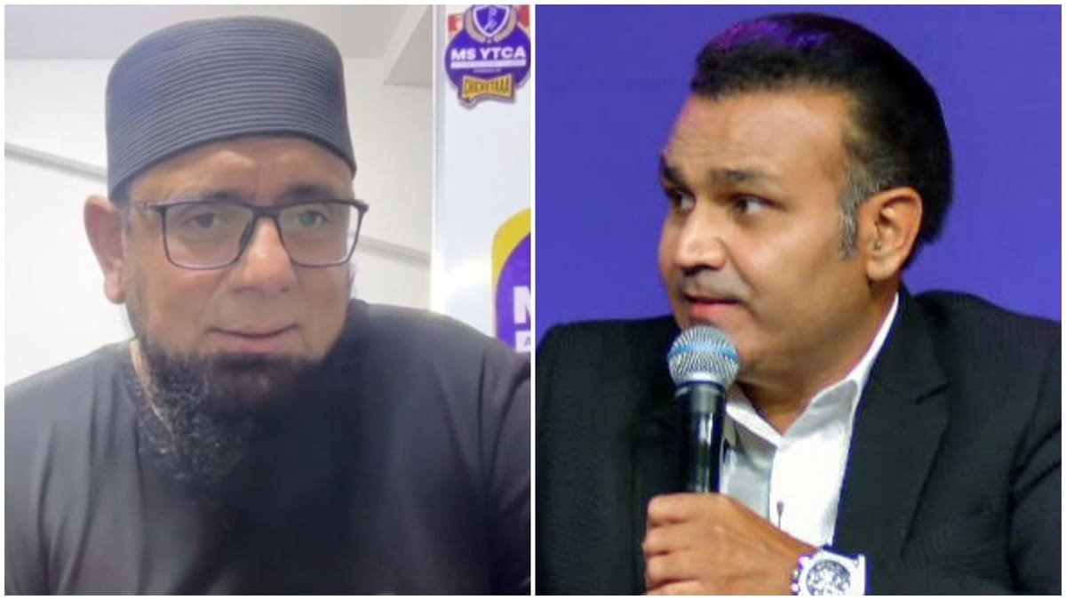 sehwag vs mushtaq: सहवाग के छक्के वाले बयान पर क्यों भड़के pak के सकलेन मुश्ताक? बोले वीरू ने इससे trp बटोरी