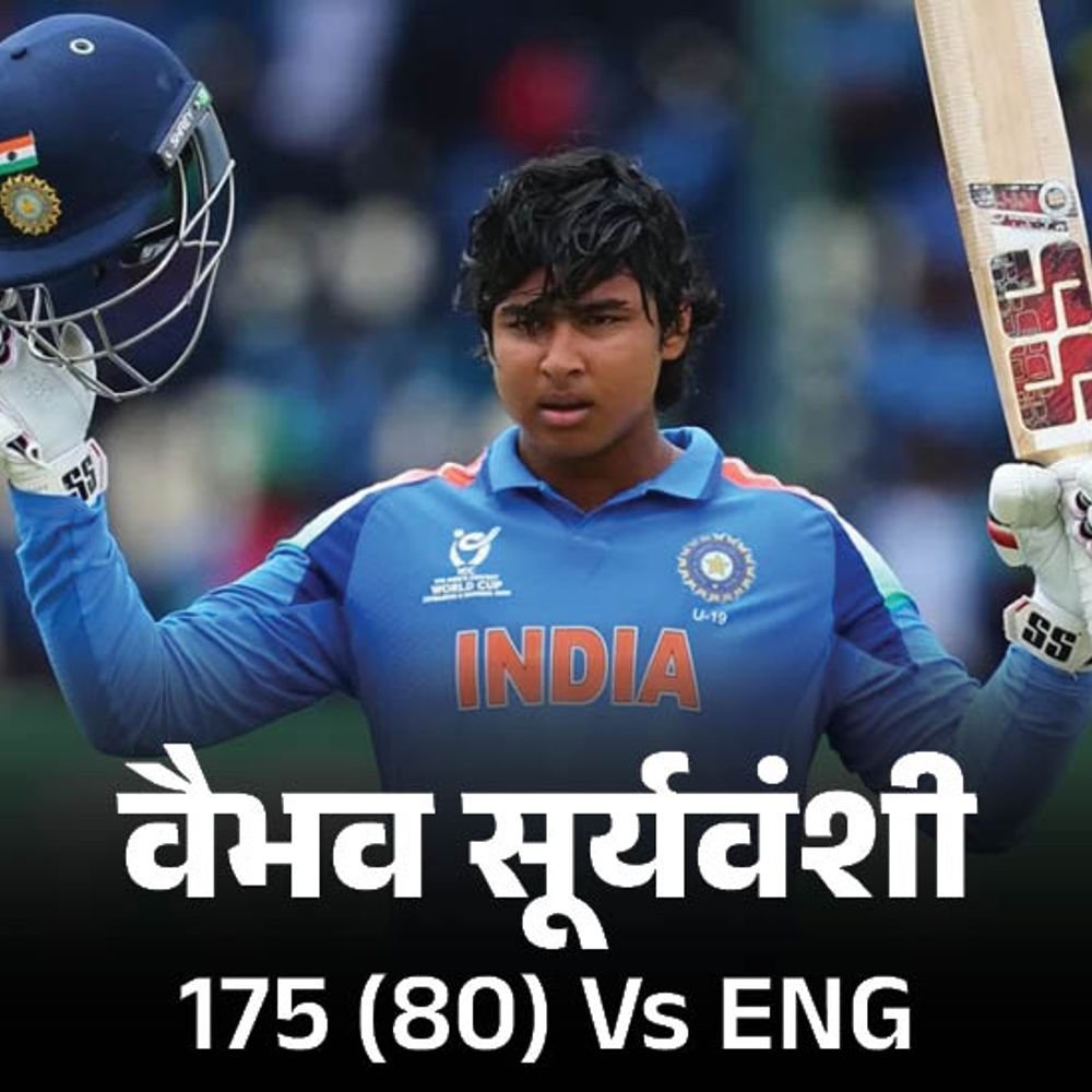 वैभव का अंडर 19 वर्ल्ड कप फाइनल में हाईएस्ट स्कोर:एक पारी में सबसे ज्यादा छक्के लगाए; 55 बॉल पर सेकंड फास्टेस्ट सेंचुरी भी लगाई