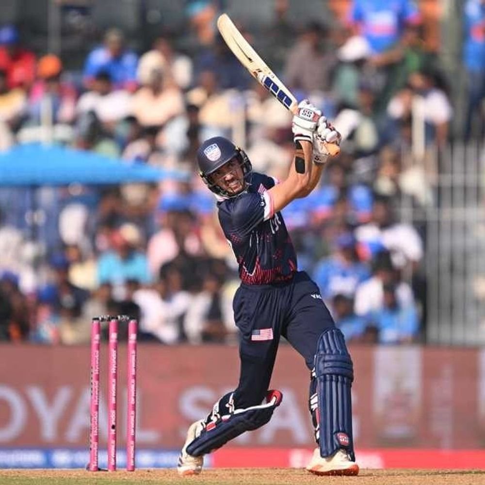 टी 20 वर्ल्डकप में अमेरिका की लगातार दूसरी जीत:नामीबिया को 31 रन से हराया, संजय कृष्णमूर्ति ने 68 रन बनाए; शाल्कविक को 2 विकेट