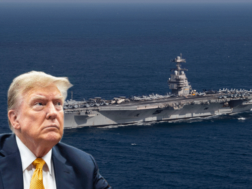 अमेरिका का दूसरा जंगी बेड़ा मिडिल ईस्ट रवाना:यह दुनिया का सबसे बड़ा कैरियर एयरक्राफ्ट; वेनेजुएला में ऑपरेशन में शामिल था