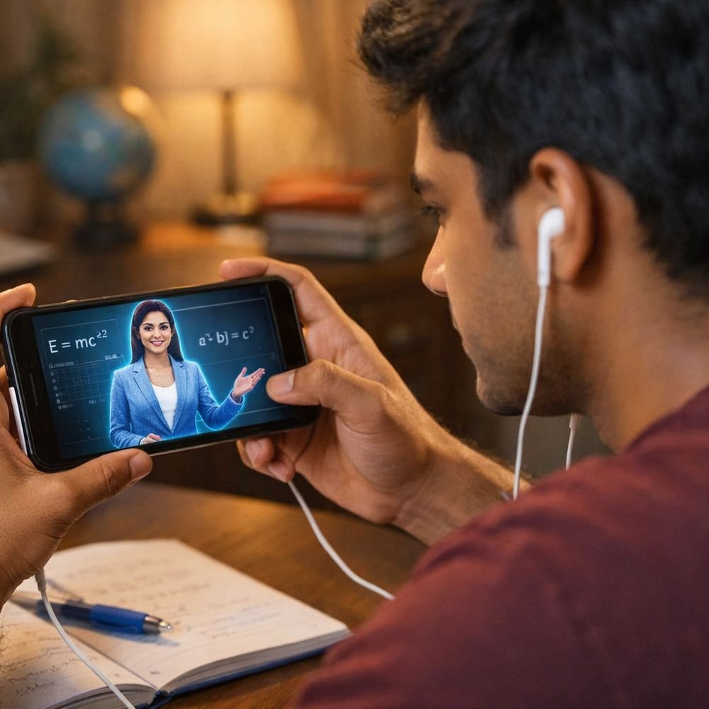 शिक्षा में एआई पढ़ाई के लिए upi जैसा प्लेटफॉर्म बनेगा:मोबाइल पर किसी भी क्लास का लेक्चर पसंदीदा टीचर की आवाज में मिलेगा