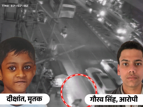 लखनऊ में 6 लोगों को रौंदने वाला छात्र गिरफ्तार:गर्लफ्रेंड के साथ पार्टी से लौट रहा था; 6 साल के बच्चे की मौत, 5 की हालत नाजुक