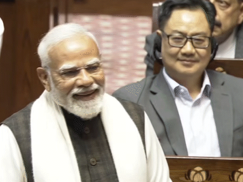 राज्यसभा में मोदी की स्पीच के दौरान विपक्ष का वॉकआउट:pm बोले इनके वक्त डील का मतलब बोफोर्स था, आज डील गर्व का विषय