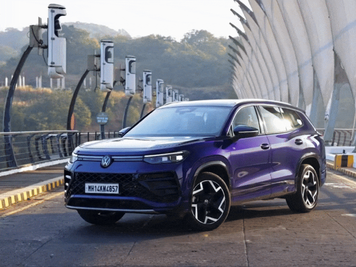 फॉक्सवैगन टेरॉन r लाइन रिवील:15 इंच टचस्क्रीन के साथ आएगी 7 सीटर suv, सेफ्टी के लिए 360° कैमरा और adas