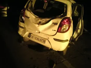 korba accident: 2 कारों की आमने सामने भिड़ंत, 2 की दर्दनाक मौत, 5 गंभीर