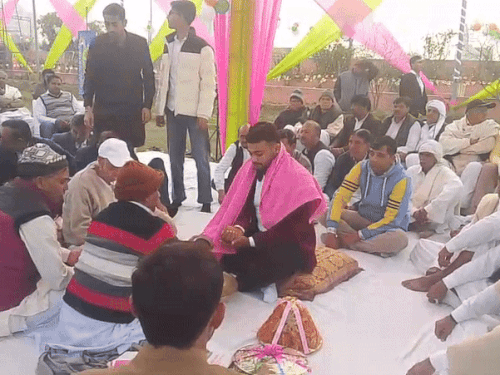 ओलिंपियन पहलवान ने लग्न में सिर्फ चांदी का सिक्का लिया:झज्जर में 500kg देसी घी से पकवान बनवाए; कल दोस्त के पिता की बेटी संग शादी