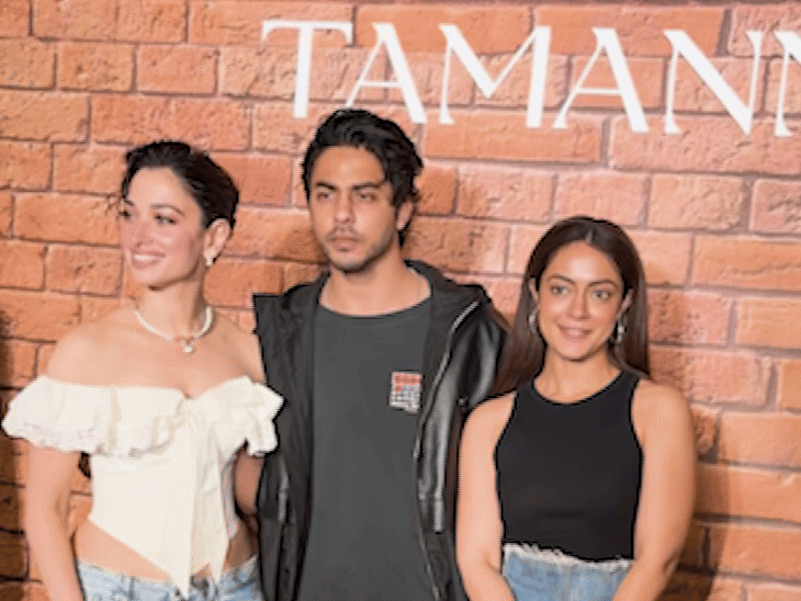 तमन्ना भाटिया के स्टोर लॉन्च में पहुंचे आर्यन खान:सामंथा रुथप्रभू, सिद्धार्थ मल्होत्रा, पूजा हेगड़े समेत कई फिल्मी सितारों ने की शिरकत
