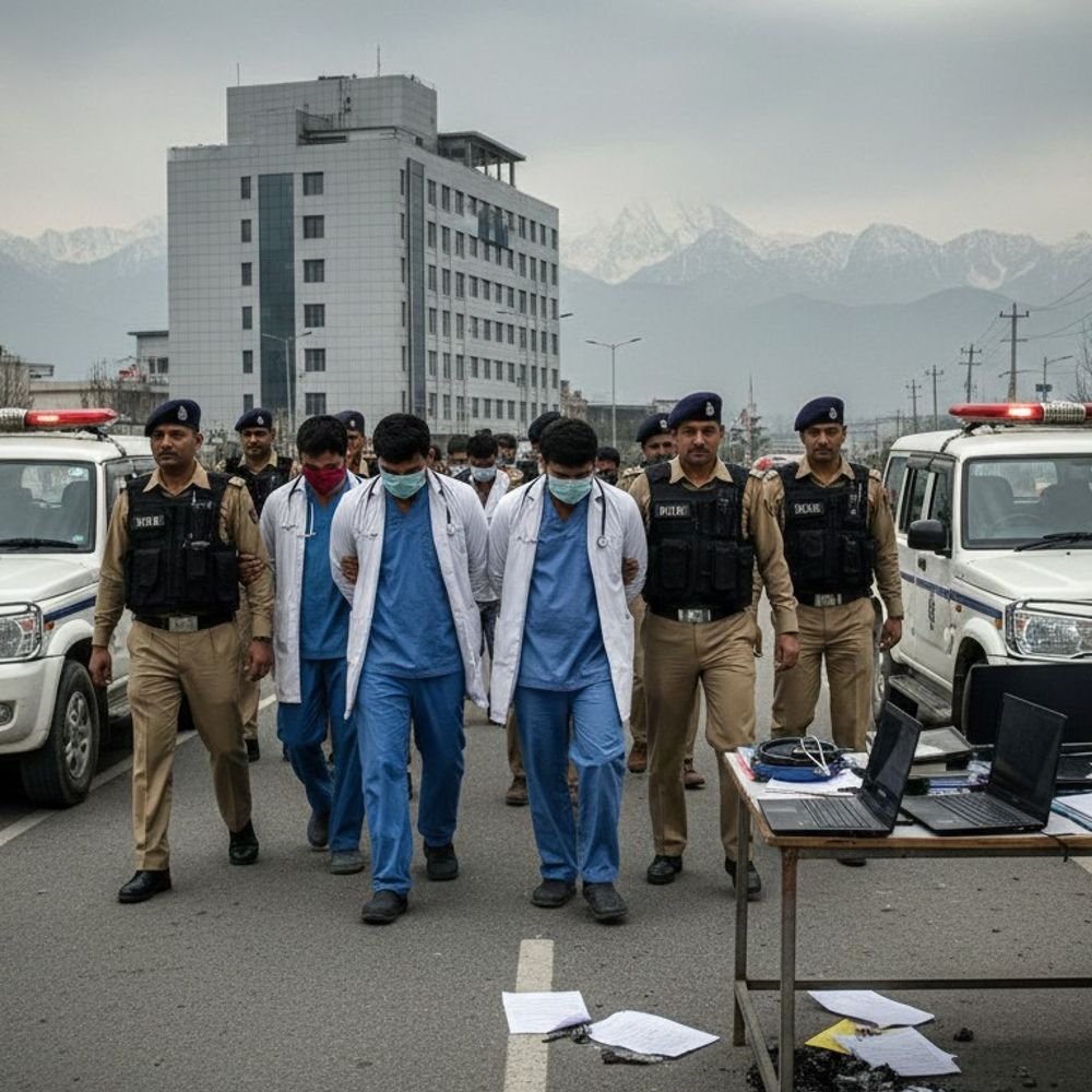 दिल्ली ब्लास्ट, डॉक्टरों ने 'अंसार अंतरिम' संगठन बनाया था:वाइट कॉलर मॉड्यूल का मकसद अटैक करना, 2016 में कट्टरपंथी विचारधारा अपनाई