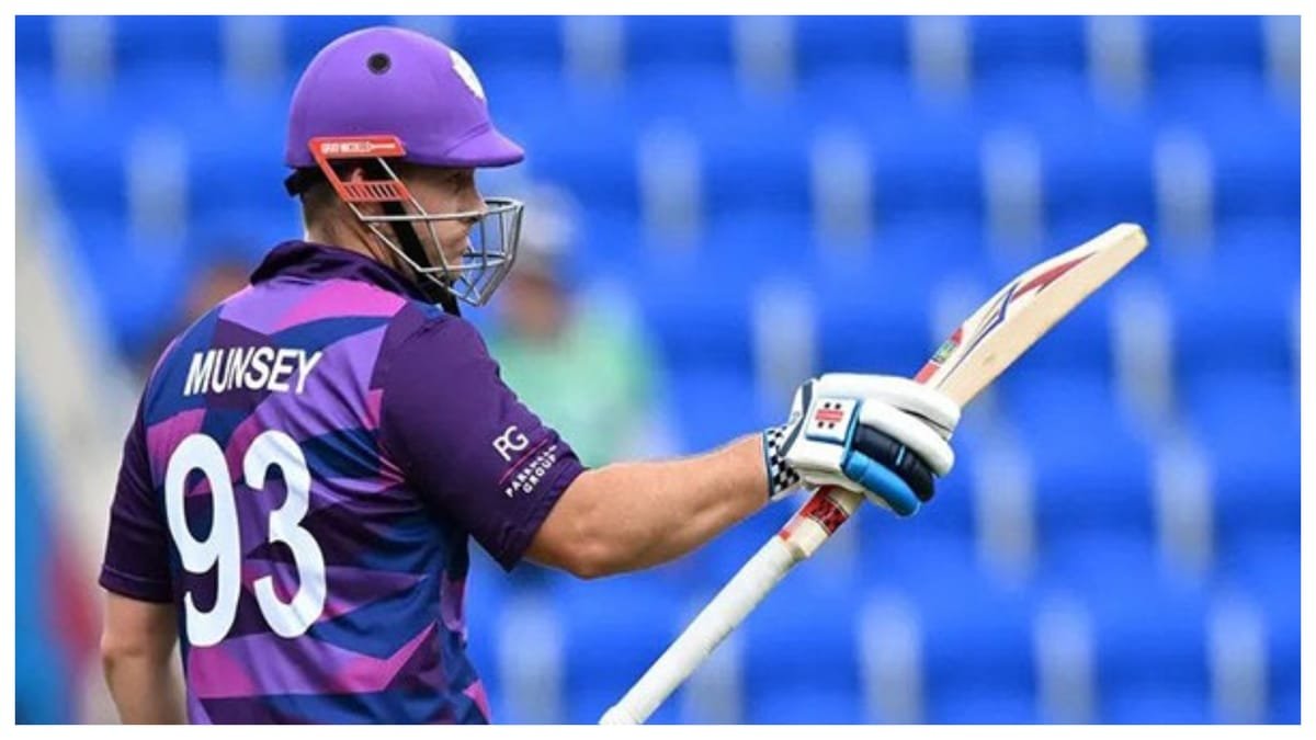 t20 world cup: स्कॉटलैंड के जॉर्ज मुन्से को आईसीसी ने फटकारा, आचार संहिता का किया उल्लंघन; डिमेरिट अंक जुड़ा