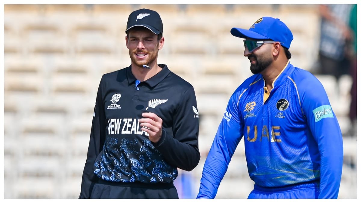 uae vs nz live score: यूएई को लगा दूसरा झटका, शराफु आउट हुए; वसीम के साथ साझेदारी टूटी