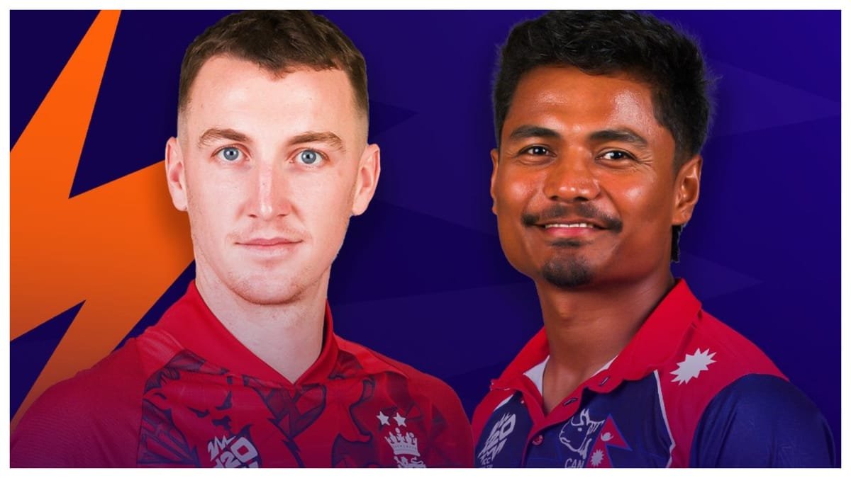 eng vs nep live score: इंग्लैंड का स्कोर चार विकेट पर 130 के पार, हैरी ब्रूक और सैम करन क्रीज पर मौजूद