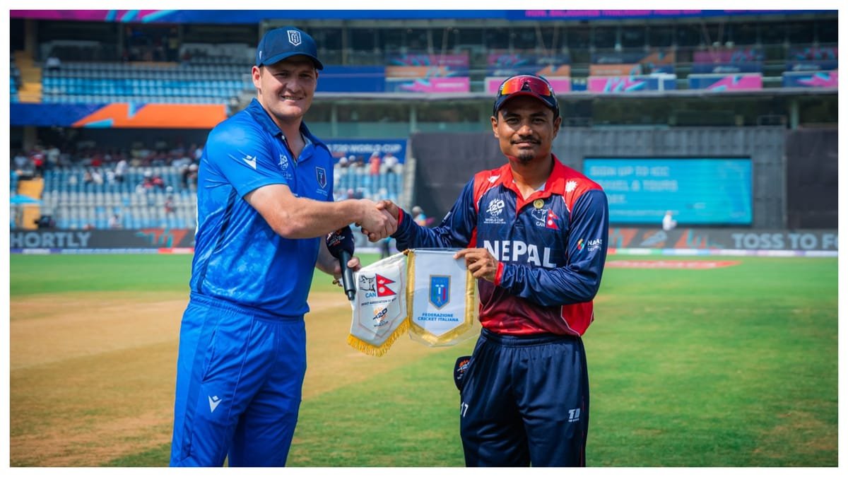 nep vs ita live score: नेपाल को लगे शुरुआती झटके, आरिफ और दीपेंद्र क्रीज पर; स्कोर 80 के पार
