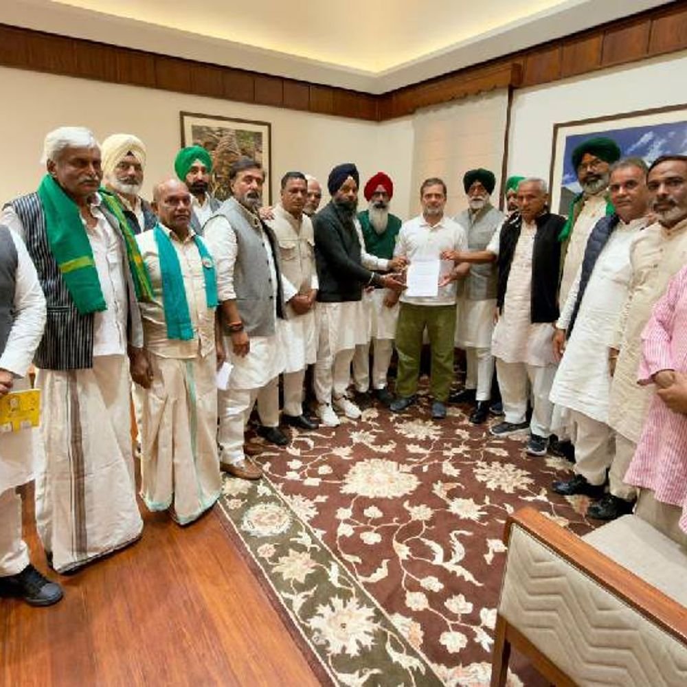 राहुल गांधी किसान संगठनों के नेताओं से मिले:बोले किसान हितों से समझौता नहीं, भारत अमेरिका ट्रेड डील के खिलाफ आंदोलन पर बातचीत हुई