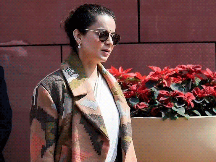 कंगना ‘हिमाचली समकालीन कोट’ पहनकर संसद पहुंचीं:गद्दी ऊन से बनाया, 6 महिलाओं को बनाने में 2 महीने लगे, ‘वोकल फॉर लोकल’ की मिसाल