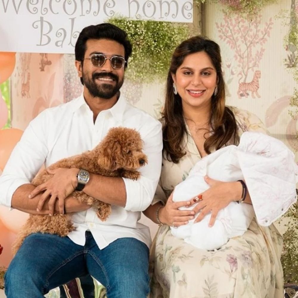 रामचरण उपासना के घर हुआ जुड़वां बच्चों का जन्म:चिरंजीवी ने की घोषणा, कहा मां और दोनों बच्चे स्वस्थ, शादी के 12 साल बाद दूसरी बार पेरेंट्स बने