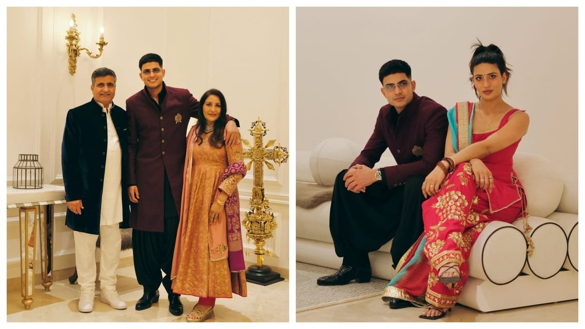 shubman gill photos: कप्तान शुभमन का ये अंदाज नहीं देखा होगा! शेरवानी में खूब जचे, बहन शहनील भी साथ दिखीं