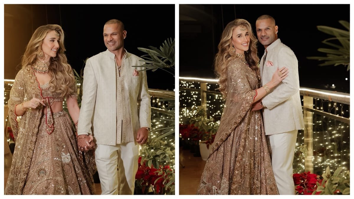 shikhar dhawan sangeet ceremony: शुरू हुईं शिखर और सोफी की शादी की रस्में, गब्बर ने साझा की संगीत की तस्वीरें
