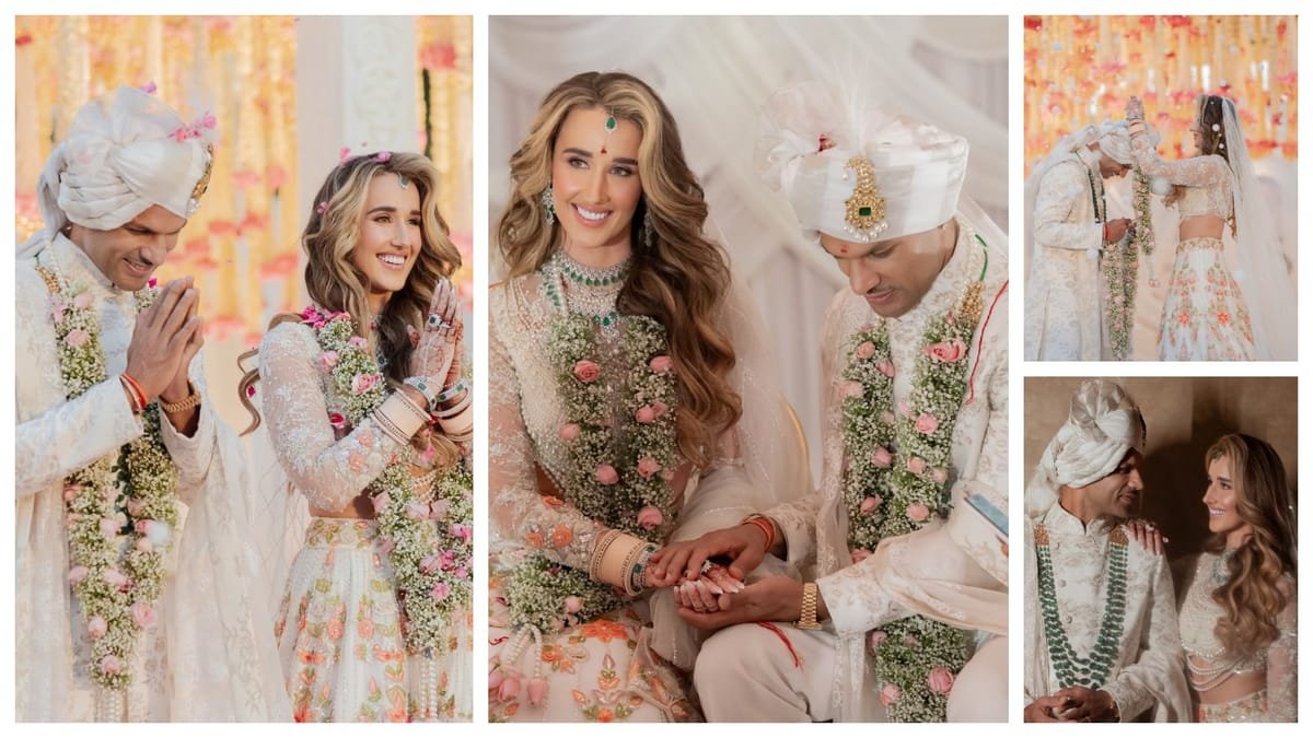 shikhar sophie wedding: सफेद शेरवानी में खूब जचे धवन, सोफी की सादगी ने लूटी महफिल; आपने देखी शादी की तस्वीरें?