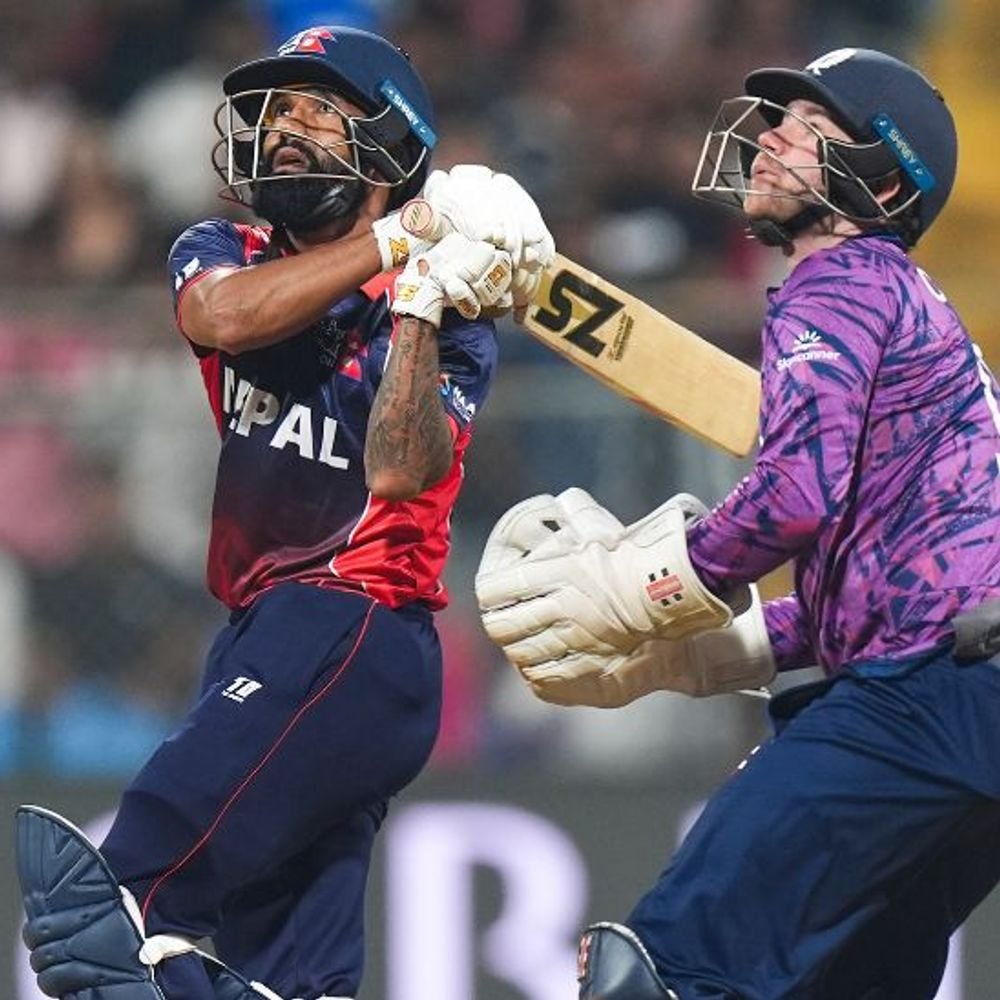 टी 20 वर्ल्डकप नेपाल ने स्कॉटलैंड को 7 विकेट से हराया:दीपेंद्र सिंह ऐरी ने 50 रन बनाए, सोमपाल कामी को 3 विकेट