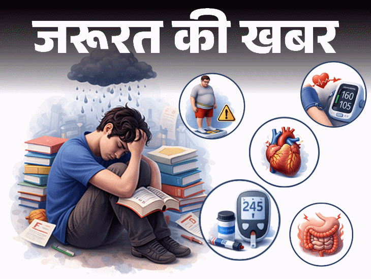 जरूरत की खबर बच्चों में एकेडमिक स्ट्रेस:इससे बढ़ती जवानी में डिप्रेशन और बीमारियों का रिस्क, डॉक्टर से जानें कैसे करें बचाव