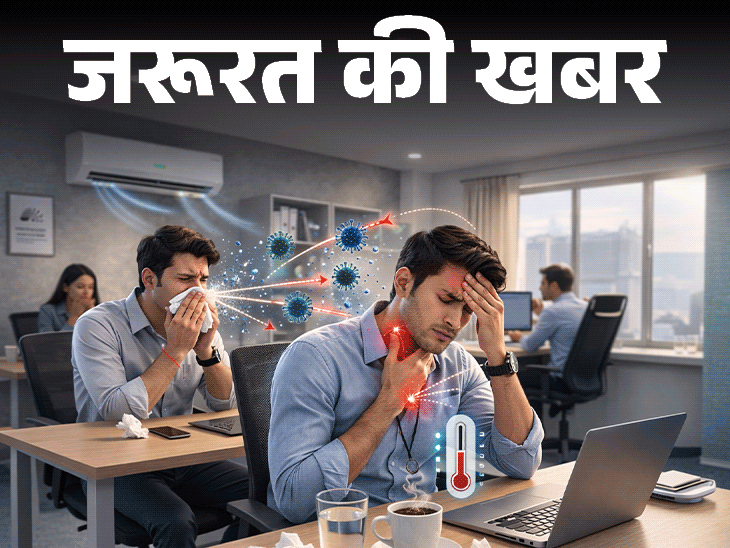 जरूरत की खबर 7 तरीकों से फैलता फ्लू वायरस:आसपास किसी को सर्दी जुकाम तो रहें दूर, ये 9 सावधानियां बचाएंगी फ्लू के संक्रमण से