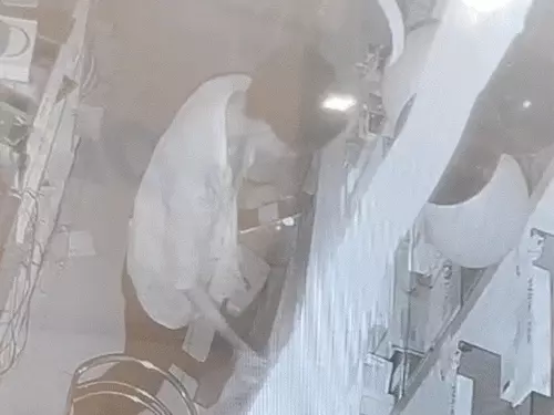 raigarh mobile chori: फ्लैश लाइट जलाकर मोबाइल शॉप में घुसा चोर, 16 iphone समेत 13.39 लाख की चोरी, cctv में कैद वारदात