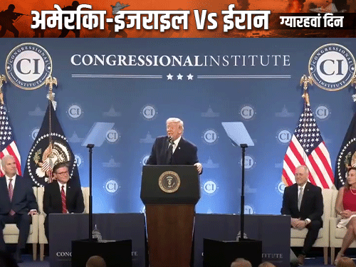 ट्रम्प की धमकी ईरान पर 20 गुना ताकत से हमला:अब तक 5000 ठिकानों को निशाना बनाया, दुश्मन के खात्मे तक जंग जारी रहेगी