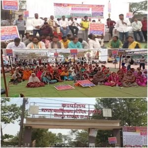 raipur news: मंदिर हसौद नगर पालिका में ग्रामीणों का हंगामा, मुख्य गेट पर जड़ा ताला