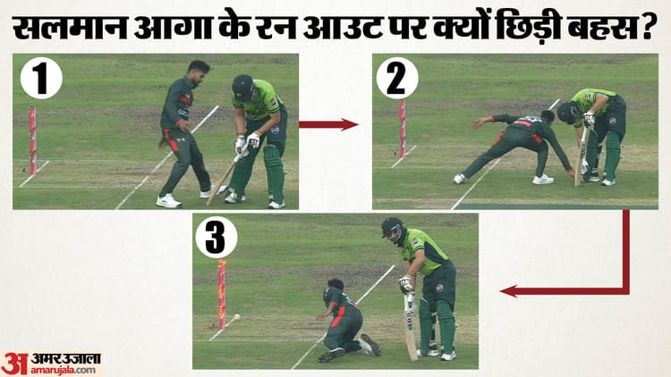 मैदान पर तमाशा: नाटकीय अंदाज में रन आउट हुए सलमान आगा, मेहदी हसन मिराज से भिड़े; जानें क्यों हो रहा विवाद?