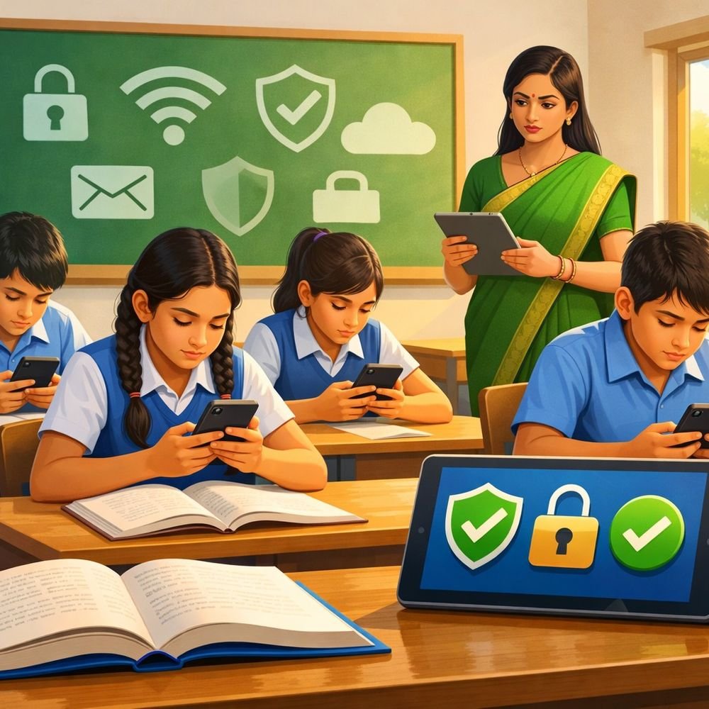 कर्नाटक में पॉलिसी बच्चों का स्क्रीन टाइम 1 घंटा रहे:शाम 7 बजे के बाद इंटरनेट बंद; 9 12वीं के छात्रों के लिए ड्राफ्ट जारी