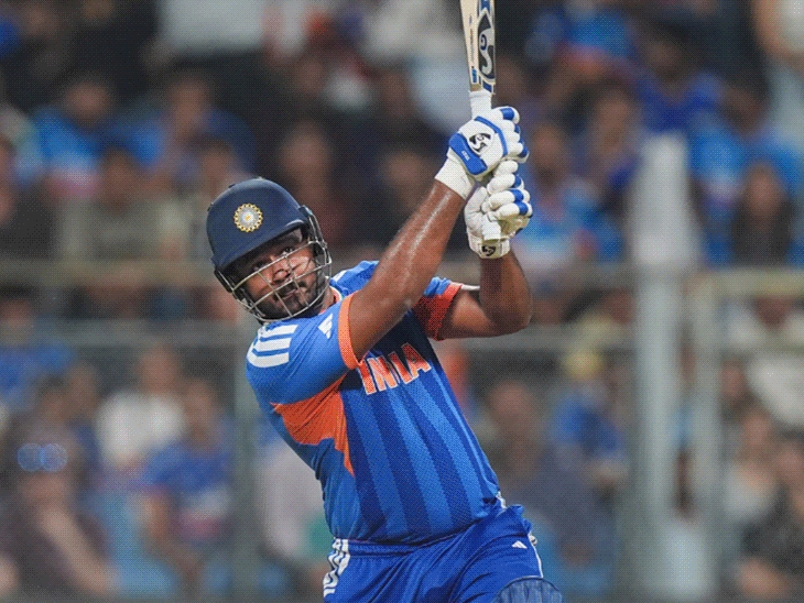 अक्षर और दुबे के कैच ने पलटा मैच:ब्रूक ने सैमसन का कैच 15 रन पर छोड़ा, धोनी रोहित सेमीफाइनल देखने पहुंचे; मोमेंट्स