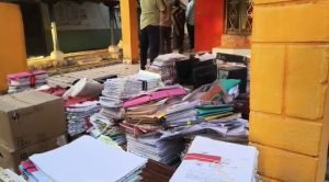 cg tehsil office fire: तहसील ऑफिस में भीषण आग, दमकल की कई गाड़ियां पहुंचीं