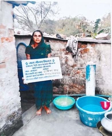 नल का जल बना सहारा, राधिका की बदली जिंदगी: आड़ाझर में जल जीवन मिशन से घर घर पहुंचा पानी
