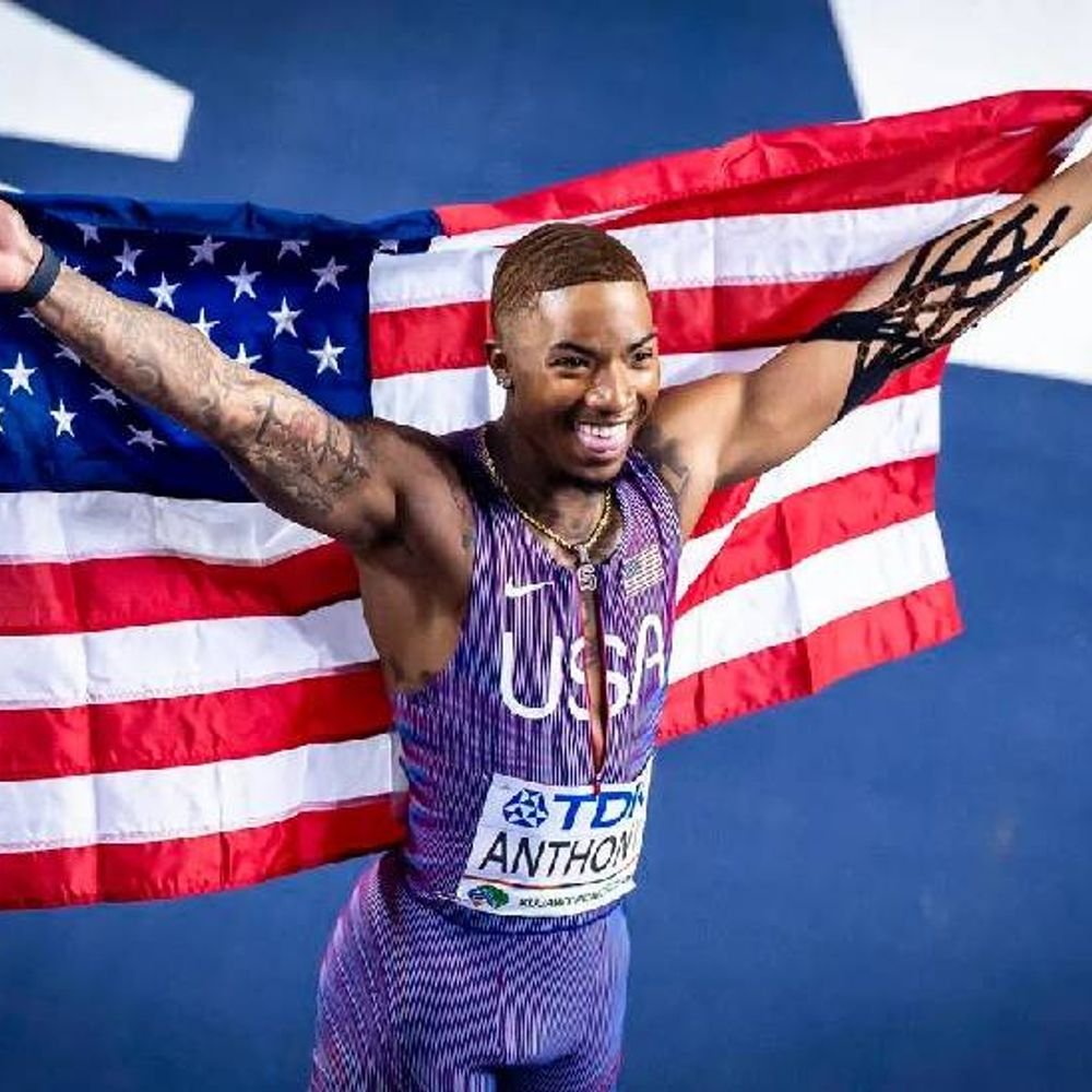 ट्रैक एंड फील्ड की नई सनसनी:रेस से पहले ब्लड क्लॉट, फिर भी चैम्पियन; us के जॉर्डन एंथनी ने जीता 60 मीटर का वर्ल्ड गोल्ड