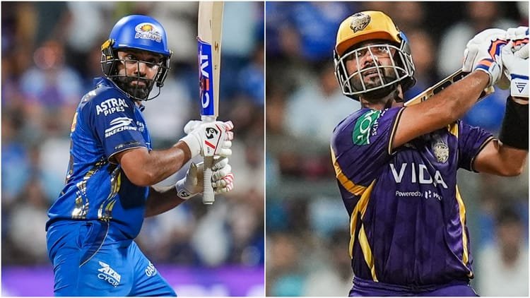mi vs kkr: रोहित ने लगाया अर्धशतकों का 'पचासा', कोहली को पछाड़ा; रहाणे ने गंभीर का 10 साल पुराना रिकॉर्ड तोड़ा