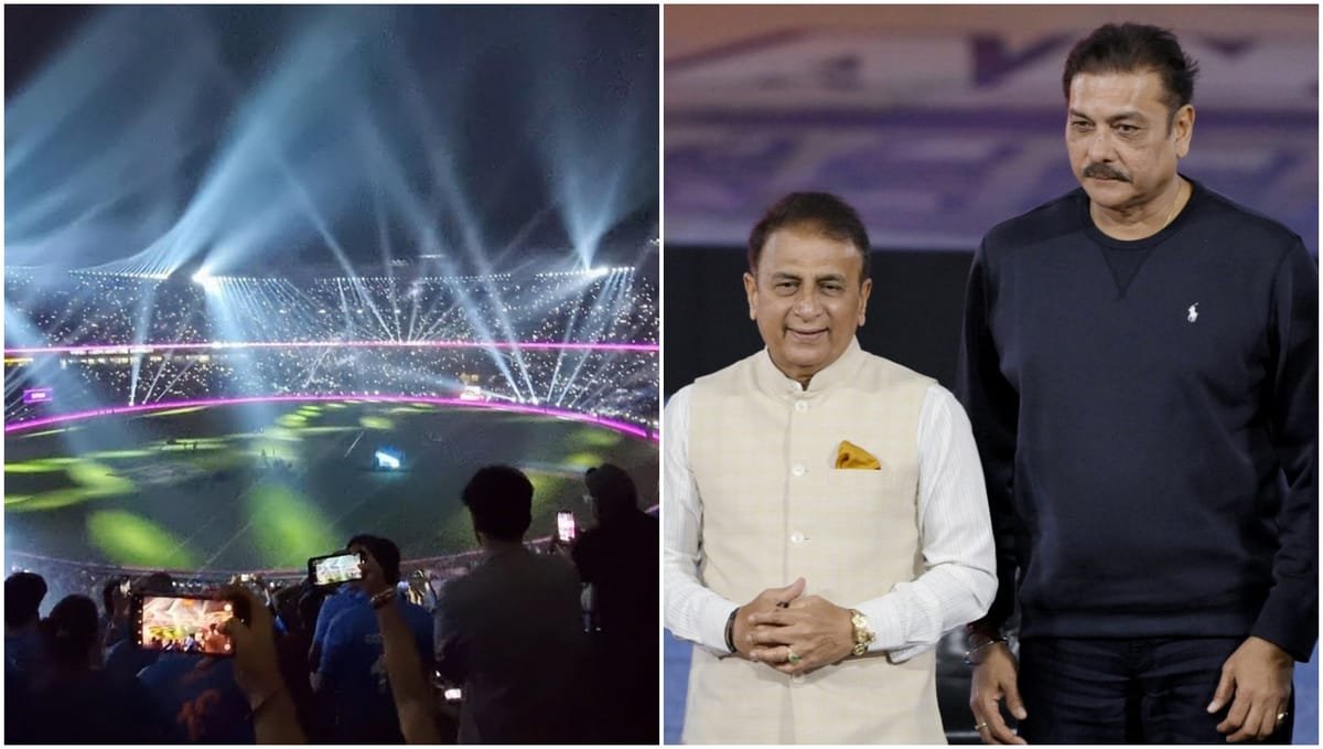 t20 world cup: 'क्या ऐसे मनोरंजन की जरूरत है?' टी20 विश्वकप में लेजर शो पर बवाल! गावस्कर शास्त्री ने उठाए सवाल