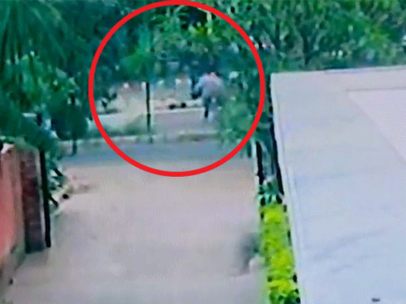 चंडीगढ़ ब्लास्ट में 2 नए वीडियो सामने आए:पंजाब bjp ऑफिस के पास खड़े और भागते हुए 2 संदिग्ध दिखे; ग्रेनेड फेंका था