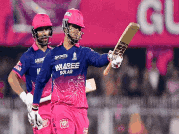 वैभव की सिक्स से फिफ्टी, 15 बॉल पर अर्धशतक:rcb ने 37वीं बार 200+ स्कोर बनाया, बिश्नोई की बॉल पर कोहली बोल्ड; मोमेंट्स रिकॉर्ड्स