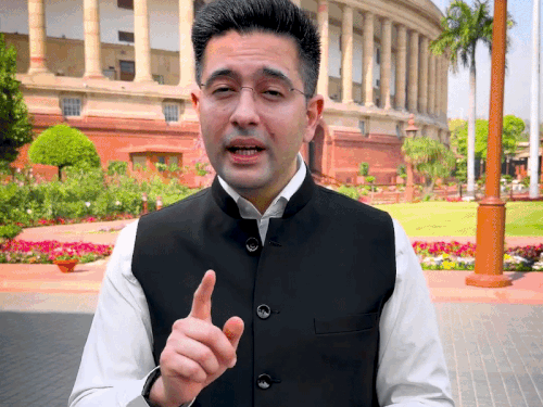 राघव चड्‌ढा का aap को जवाब खामोश कराया, हारा नहीं:चेतावनी सैलाब बनकर आऊंगा; कल राज्यसभा में पार्टी उपनेता पद से हटाया था