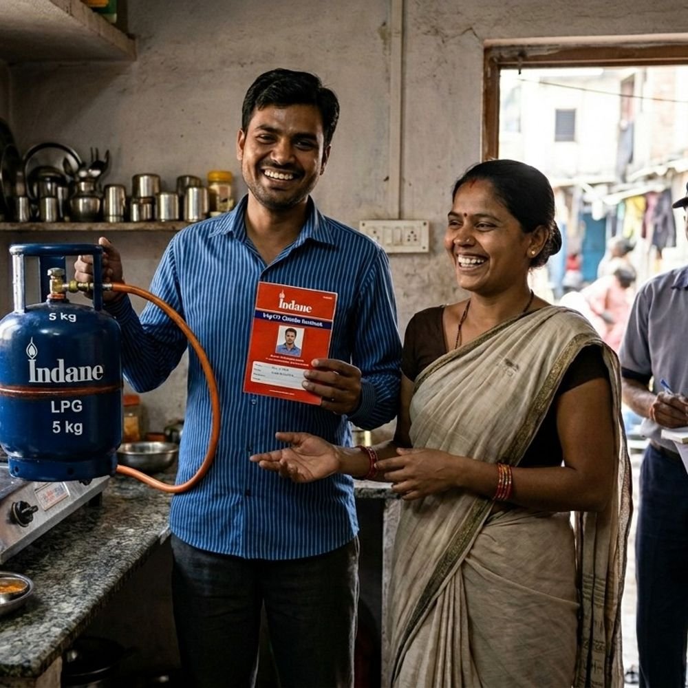 बिना एड्रेस प्रूफ मिलेगा 5kg वाला सिलेंडर:आधार pan जैसी सिर्फ एक फोटो id दिखानी होगी, स्टूडेंट्स और प्रवासी मजदूरों को राहत