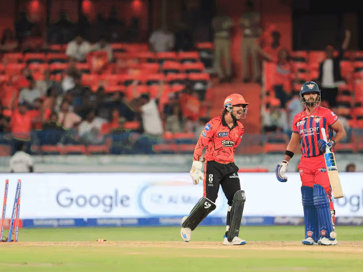 पंत ने दो बार एक हाथ से कैच लपका:क्लासन ने जीवनदान के बाद 4 चौके लगाए, सिद्धार्थ के डाइविंग कैच से अभिषेक आउट; मोमेंट्स रिकॉर्ड्स