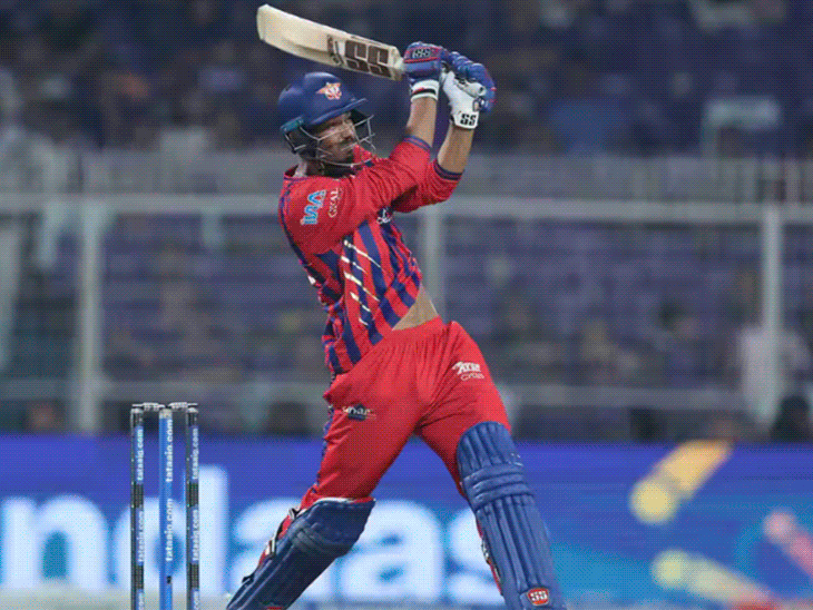 मुकुल ने हेलिकॉप्टर शॉट पर सिक्स लगाया:दिग्वेश के कैच पर विवाद, एलन आउट; पंत पूरन स्लोअर बाउंसर पर आउट; मोमेंट्स